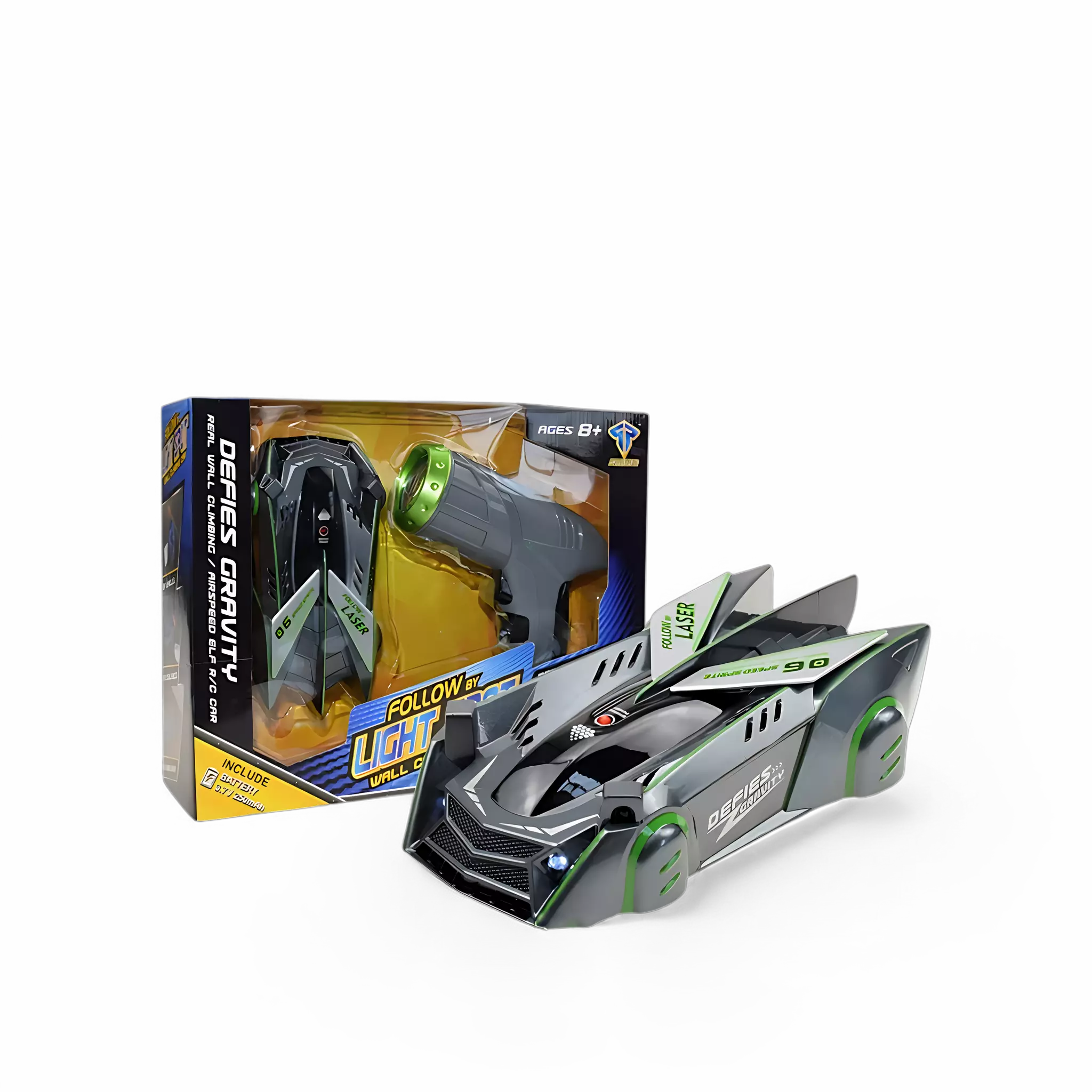 Veículo anti-gravidade iluminado por luzes coloridas