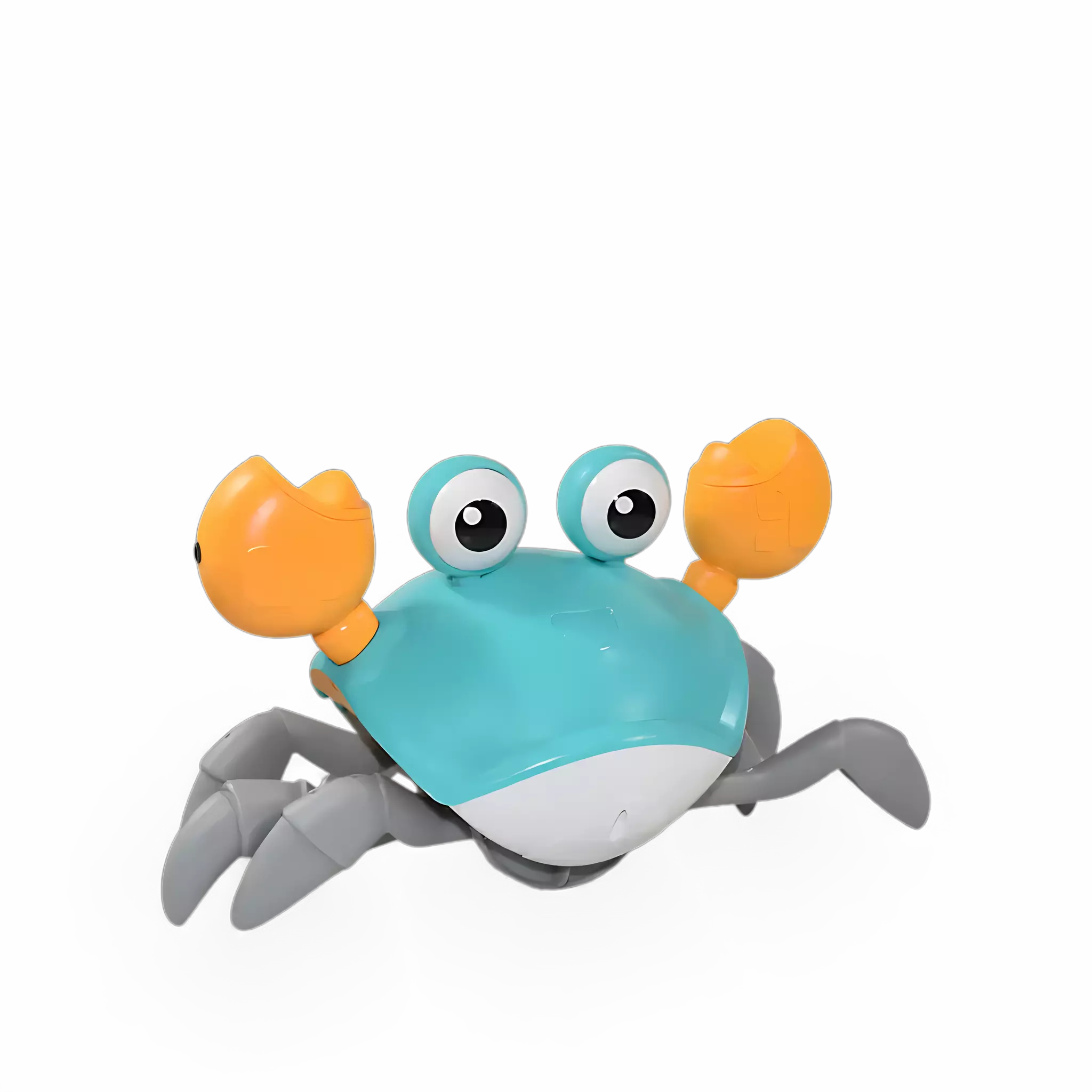 Caranguejo infantil colorido que se move automaticamente enquanto toca música.