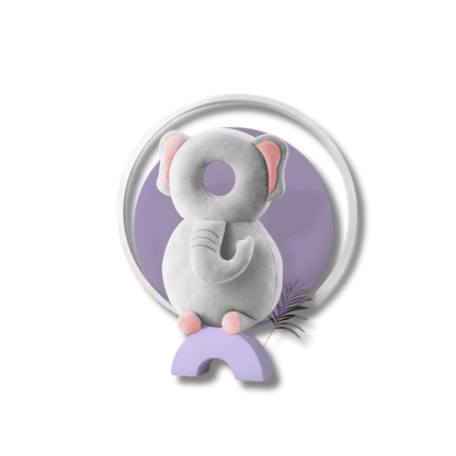 Detalhe da almofada protetora em formato ergonômico para bebês.