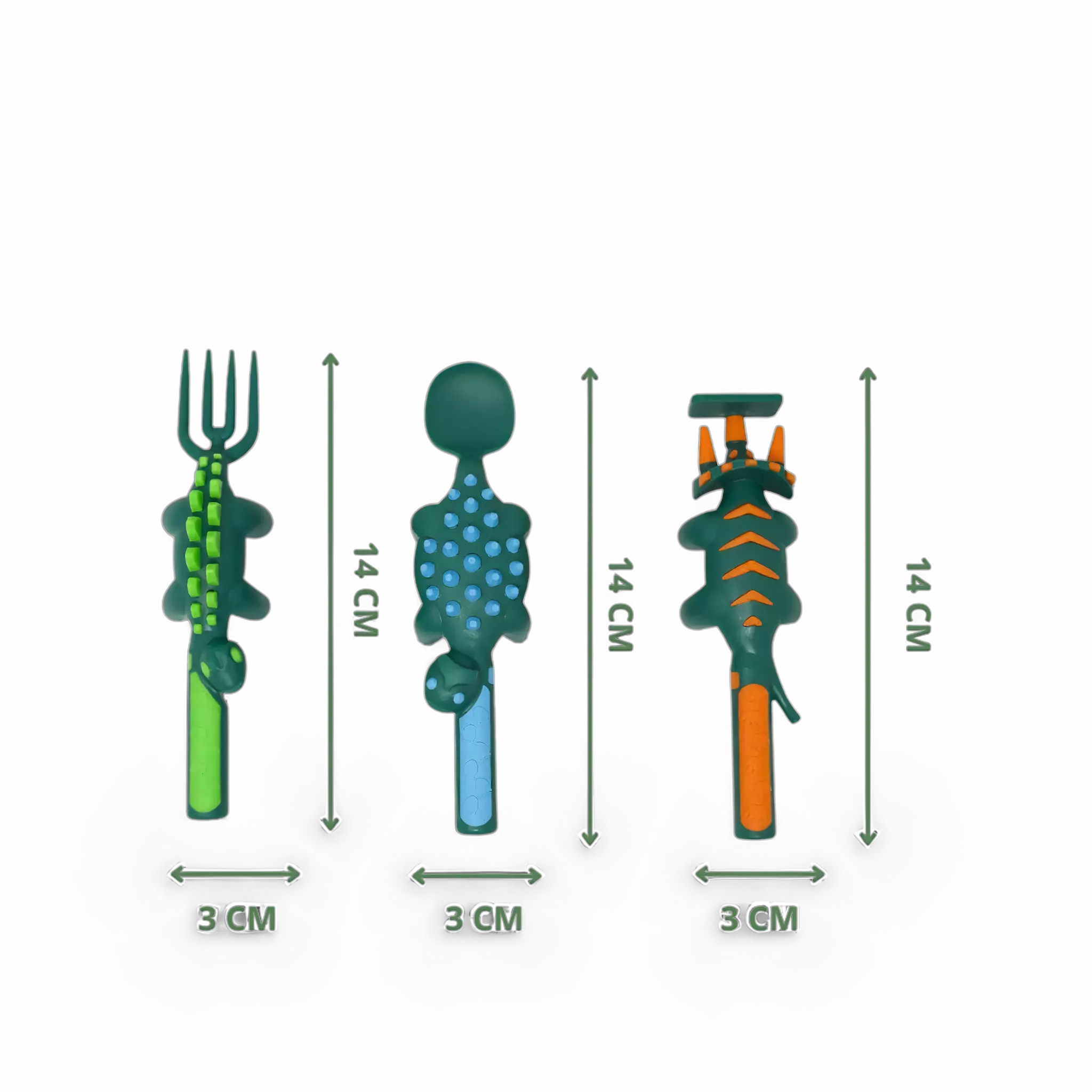Talheres infantis seguros e livres de BPA