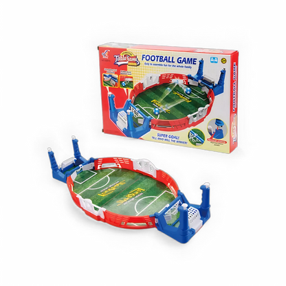 Close-up do jogo Batalha de Futebol Infantil em ação.